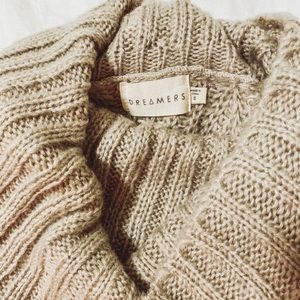 Oversized long sweater dress